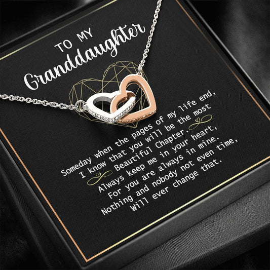 To my Granddaughter Necklace Gift For Granddaughter Birthday Congrats Graduation