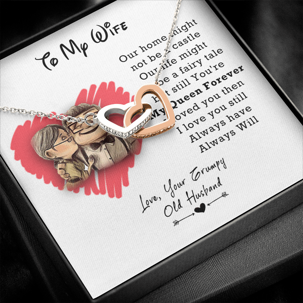 Old Husband to My Wife Necklace Birthday Anniversary Christmas Present for Wife