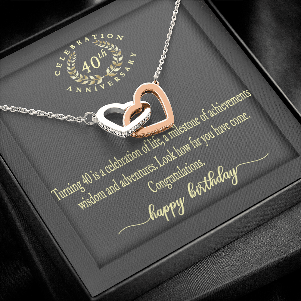 Gifts 40th Birthday Necklace 40 Years Old 40th Birthday Present For Her Jewelry 174927073905