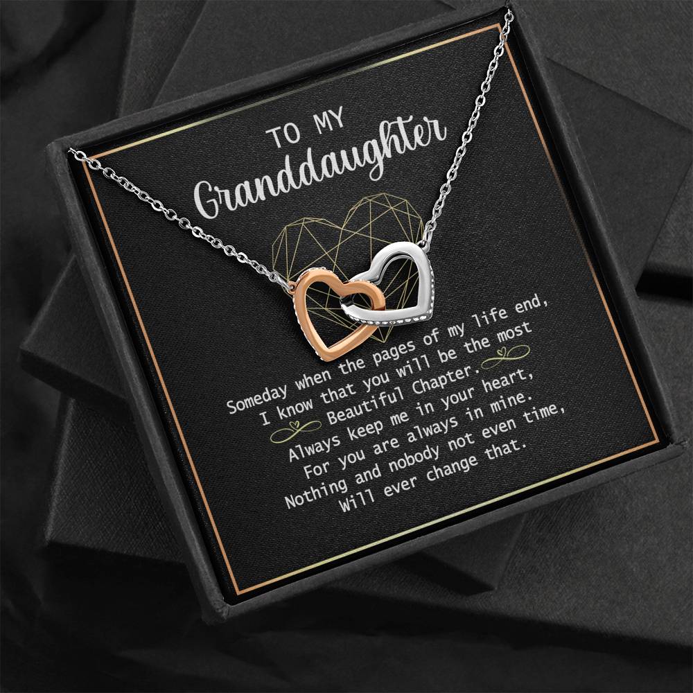 To my Granddaughter Necklace Gift For Granddaughter Birthday Congrats Graduation