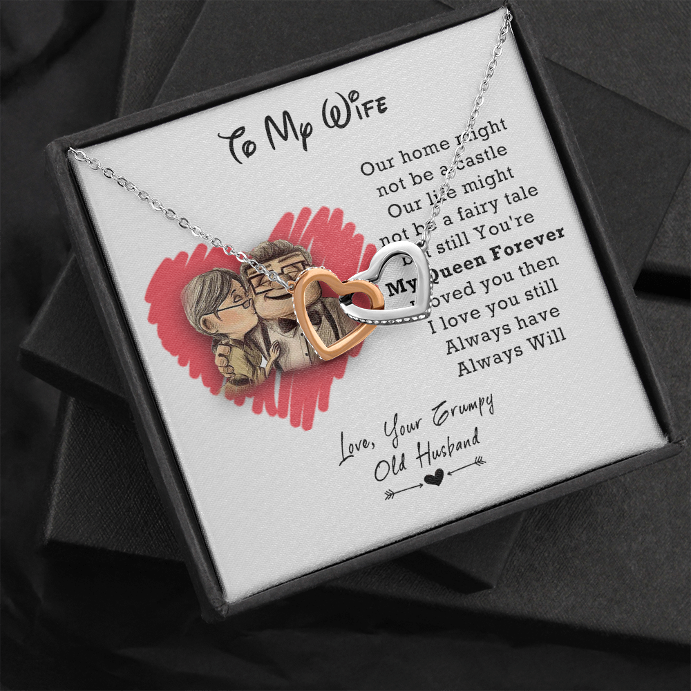 Old Husband to My Wife Necklace Birthday Anniversary Christmas Present for Wife