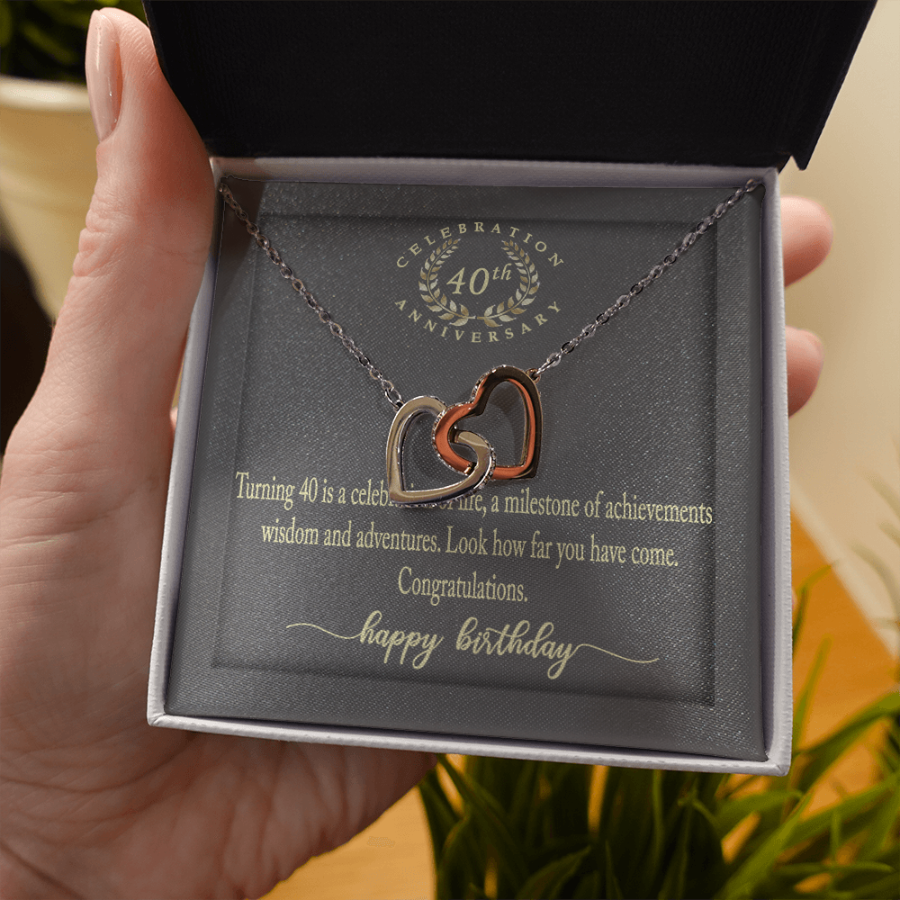 Gifts 40th Birthday Necklace 40 Years Old 40th Birthday Present For Her Jewelry 174927073905