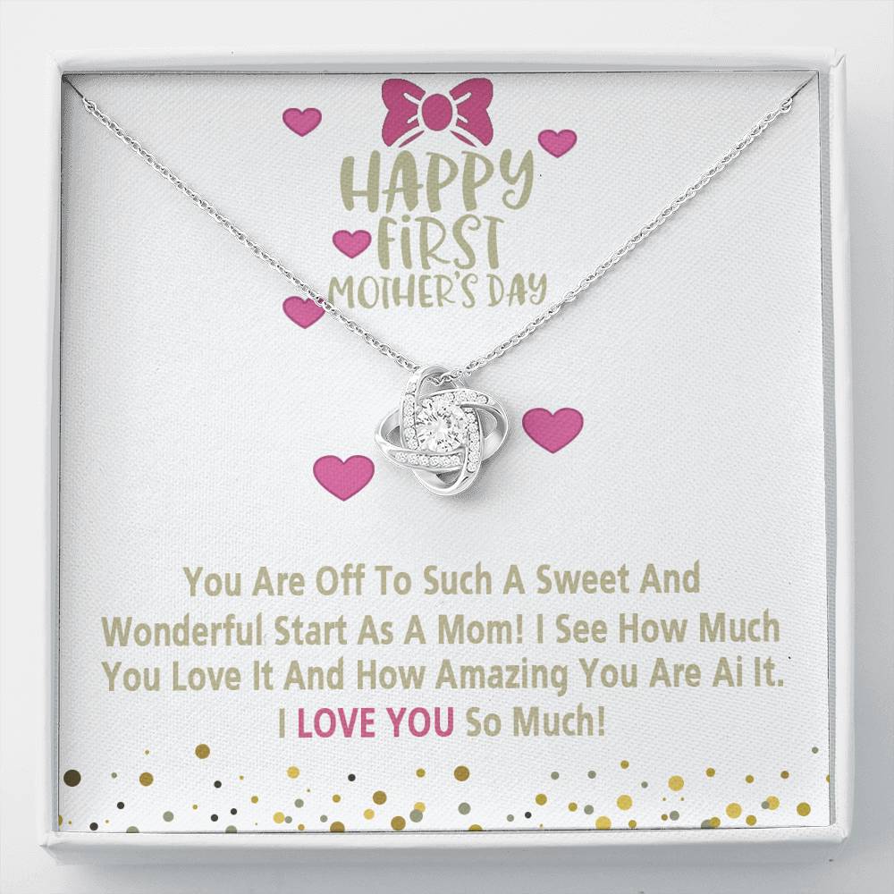 Happy First Mother's Day Gift New Mom Gift Jewelry Baby Shower Gift For Mommy
