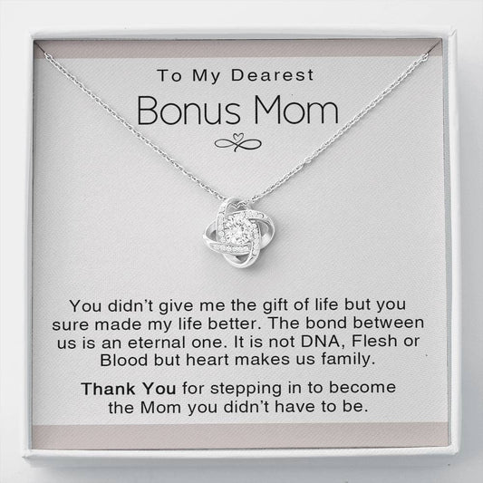 To My Dearest Bonus Mom Necklace Gift Mother's Day Gift Necklace Bonus Mom Gift