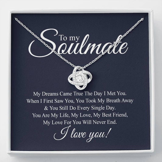 To My Soulmate Necklace Gift For Her Soulmate Gift Birthday Anniversary Present