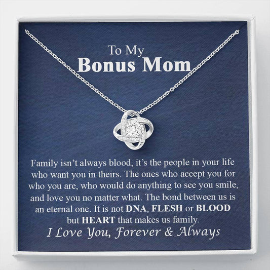 To My Bonus Mom Necklace Gift for Bonus Mom On Mother's Day Necklace For Stepmom