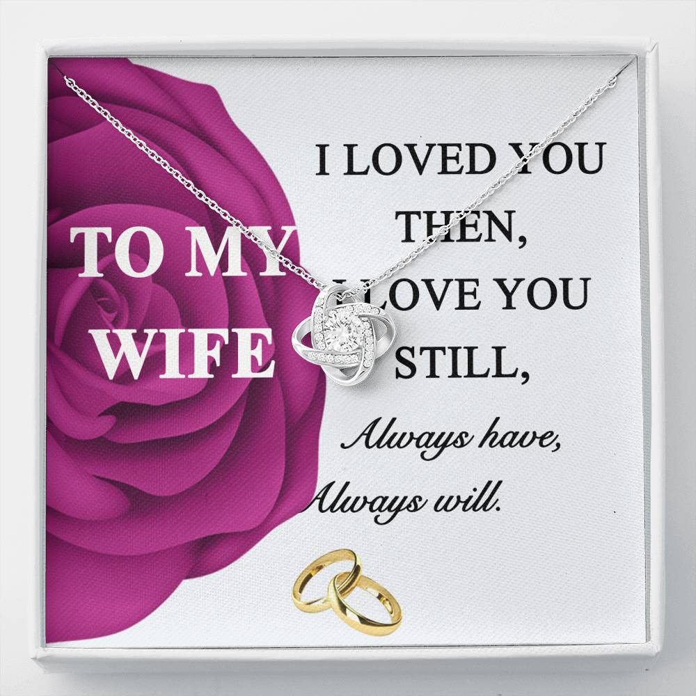 To My Wife Necklace -gift for Wife, Birthday Anniversary Necklace From HUsband
