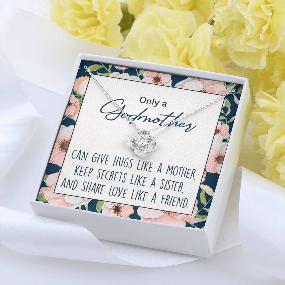 Godmother Necklace, Godmother Gift, Godmother Proposal, Fairy Godmother2 Love Knot Necklace!