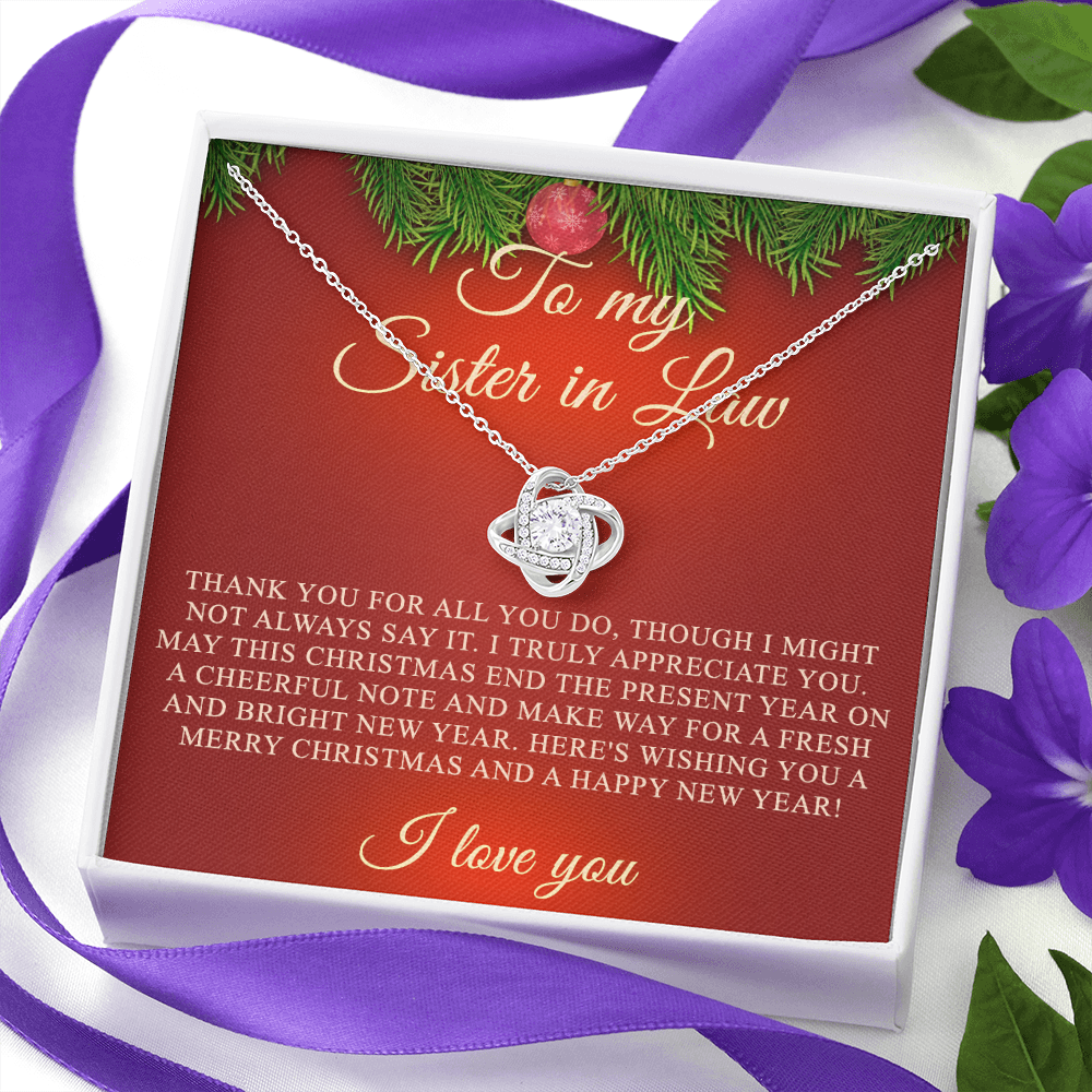Christmas Gift for Sister-In-Law Gift For Sister-in-law Necklace for Step Sister