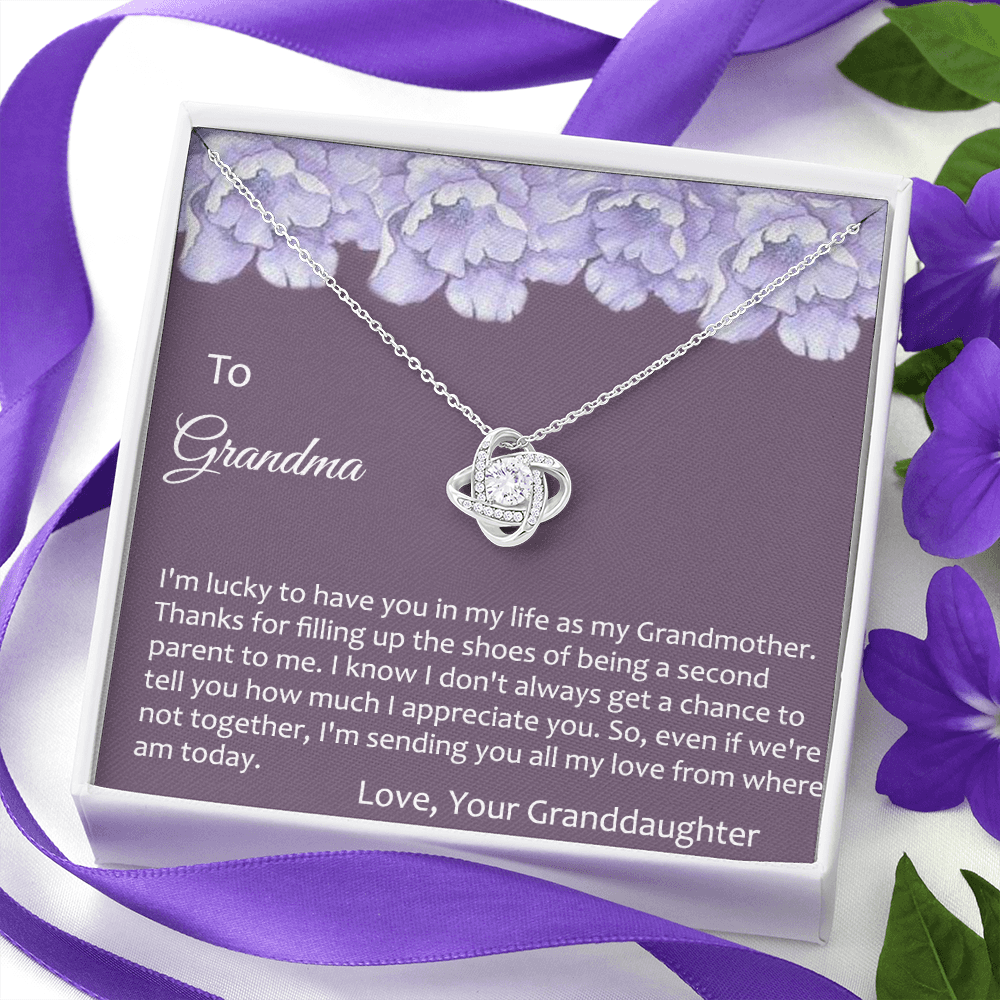 To Grandma Necklace From Granddaughter Gift For Grandmother Birthday Xmas Giftd