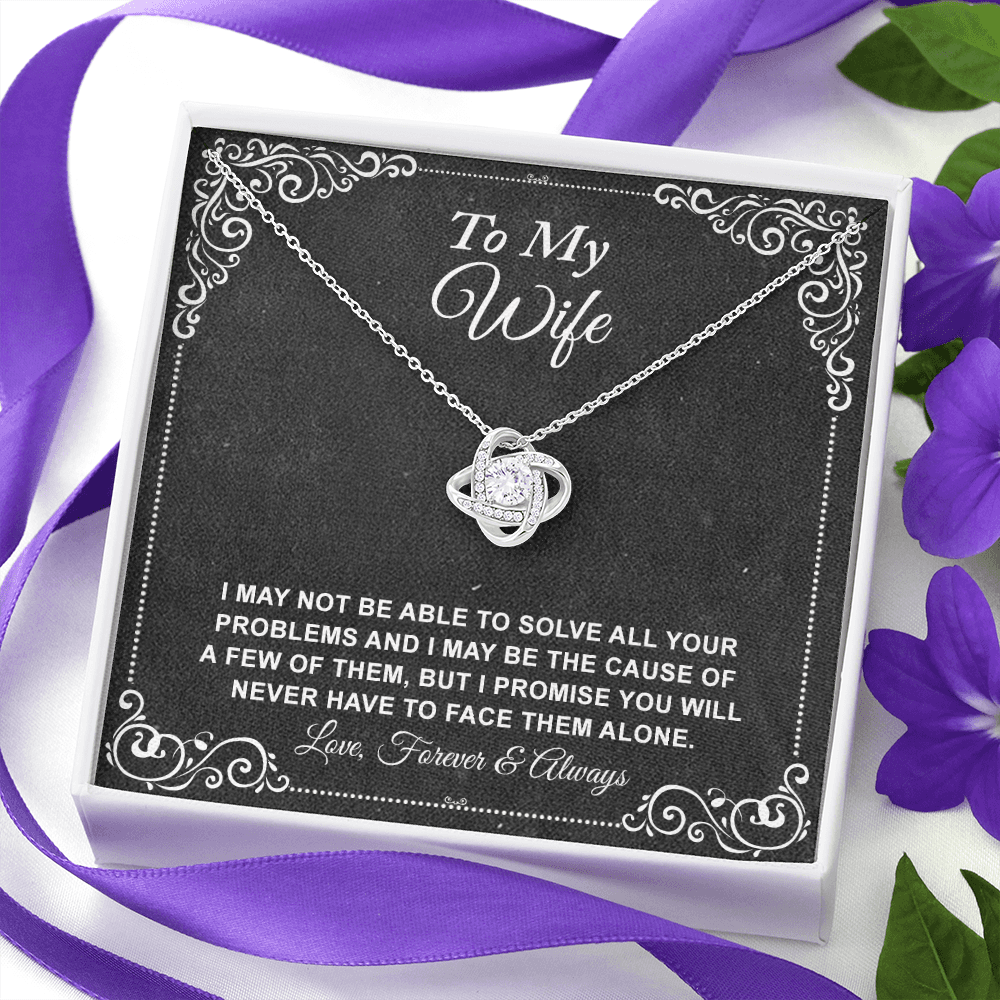 To My Wife Necklace, Gift For Wife From Husband, Anniversary Gift, Valentine's