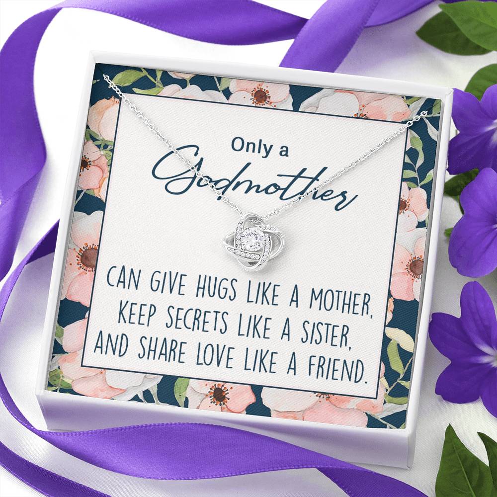 Godmother Necklace, Godmother Gift, Godmother Proposal, Fairy Godmother2 Love Knot Necklace!