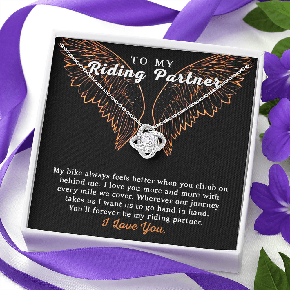 To My Riding Partner Harley Davidson Lovers Cubic Zirconia Necklace Gift, Bikers 175044134915