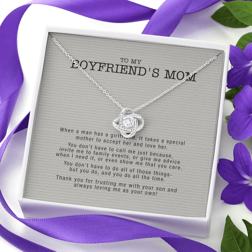 Meaningful Quote Boyfriend's Mom Gift To Boyfriends Mom Necklace Mother in Law