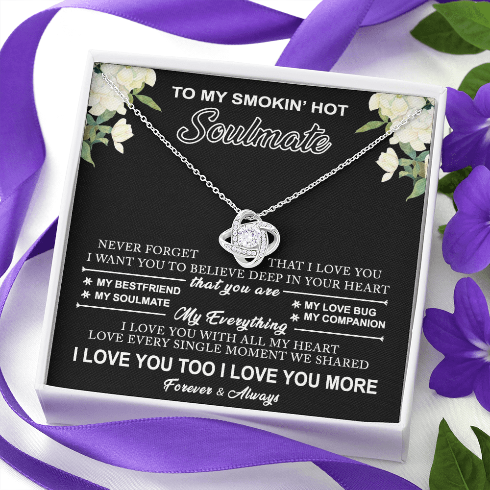To My Soulmate Gift Necklace Love Knot Necklace Gift for Girlfriend, Soulmate 175117706783