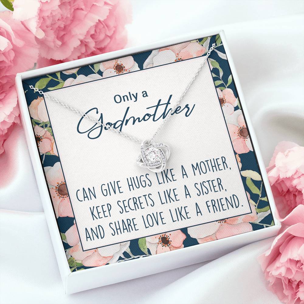 Godmother Necklace, Godmother Gift, Godmother Proposal, Fairy Godmother2 Love Knot Necklace!