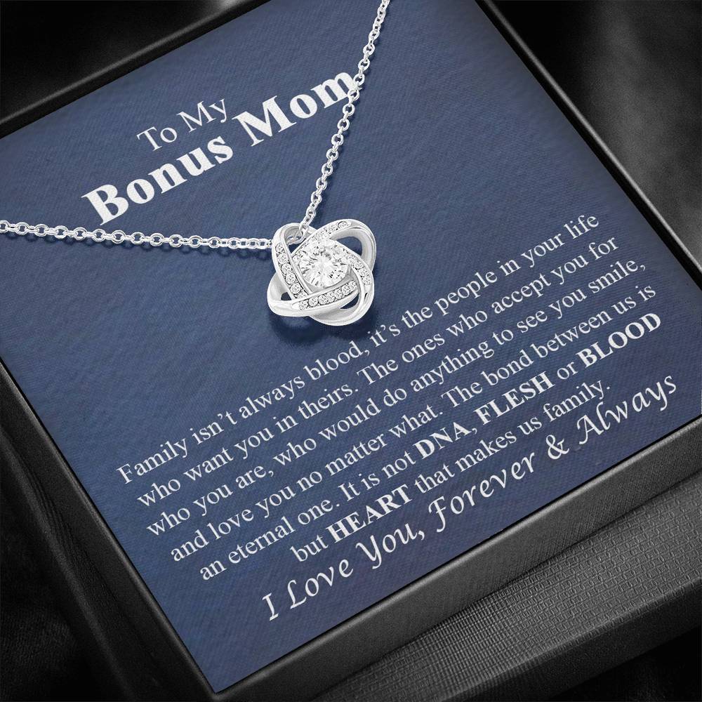 To My Bonus Mom Necklace Gift for Bonus Mom On Mother's Day Necklace For Stepmom