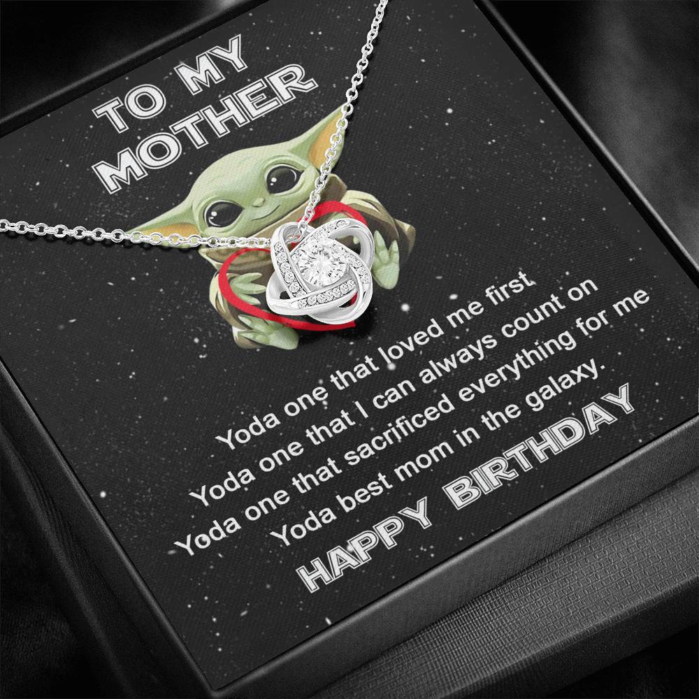 Mother Gift Mom Necklace Baby Yoda Best Mom Ever Mom's Birthday Xmas Gifts Mommy