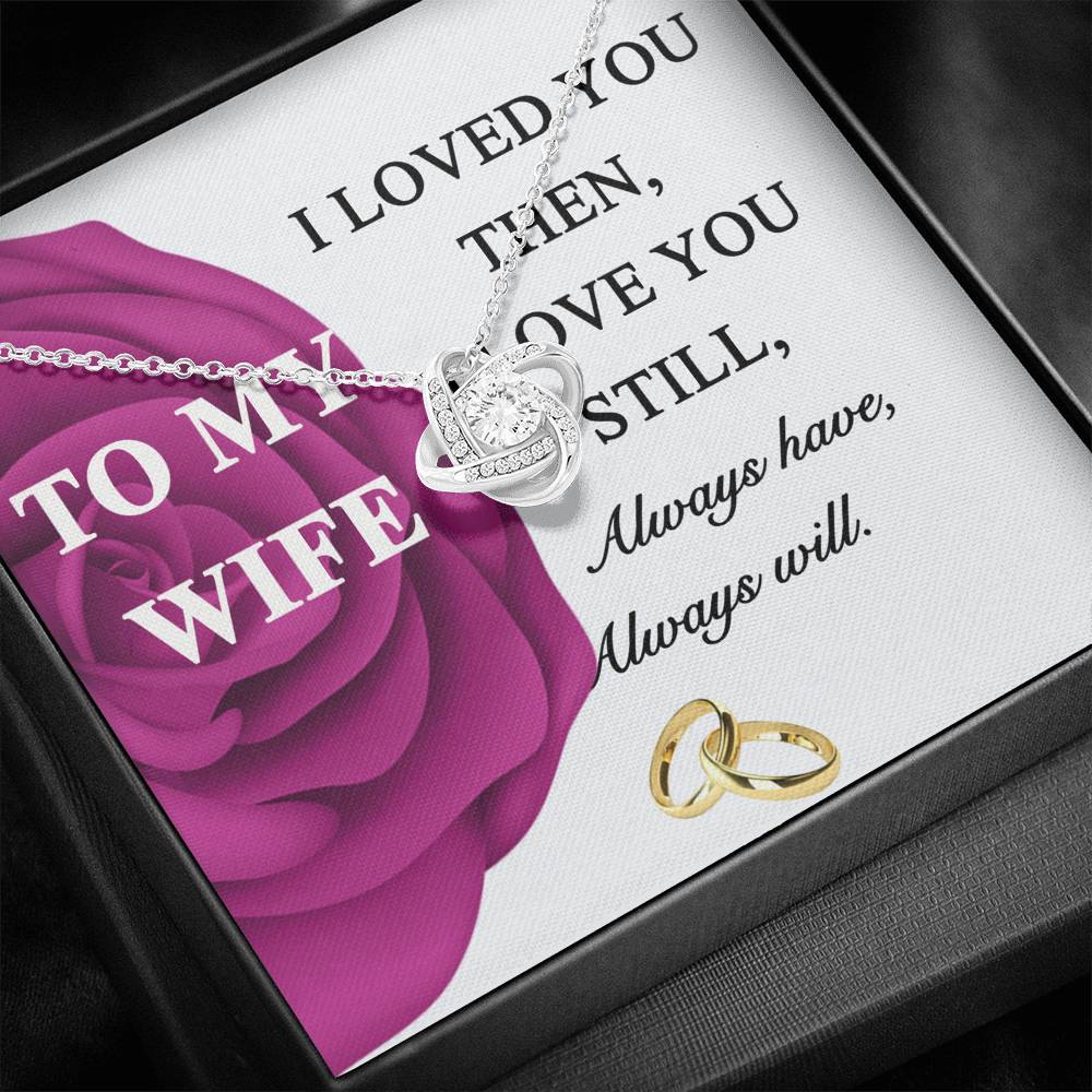 To My Wife Necklace -gift for Wife, Birthday Anniversary Necklace From HUsband