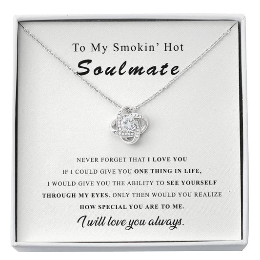 To My Soulmate Smokin Hot Necklace, Wife Necklace, Anniversary Gift