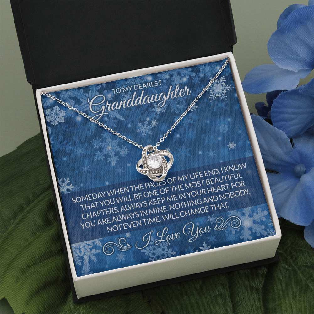 Gift From Grandfather Gifts Christmas Necklace For Granddaughter With Message