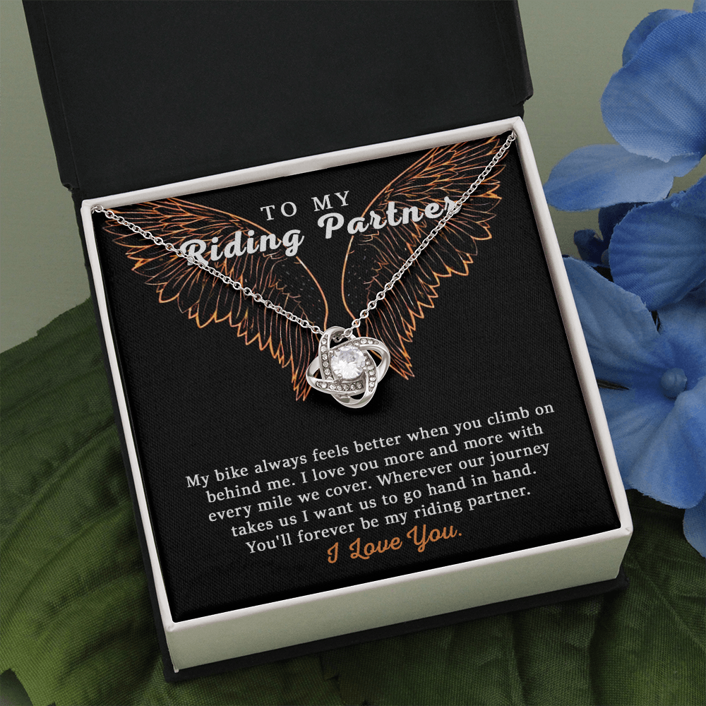 To My Riding Partner Harley Davidson Lovers Cubic Zirconia Necklace Gift, Bikers 175044134915