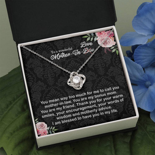 To a wonderful Mother-In-Love Necklace Pendant - Jewelry Gift for Mother In Law