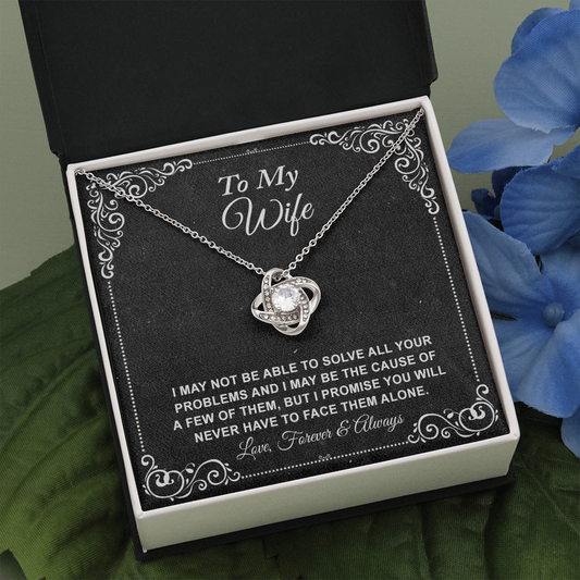 To My Wife Necklace, Gift For Wife From Husband, Anniversary Gift, Valentine's