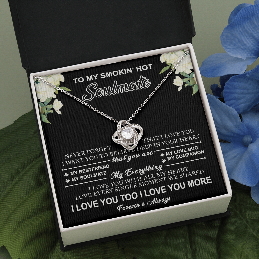 To My Soulmate Gift Necklace Love Knot Necklace Gift for Girlfriend, Soulmate 175117706783