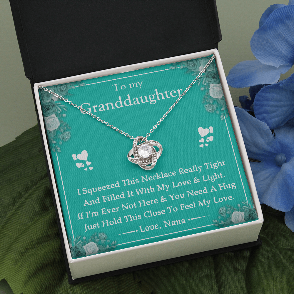 My Granddaughter Love Knot Necklace, Granddaughter Jewelry, Granddaughter Gift