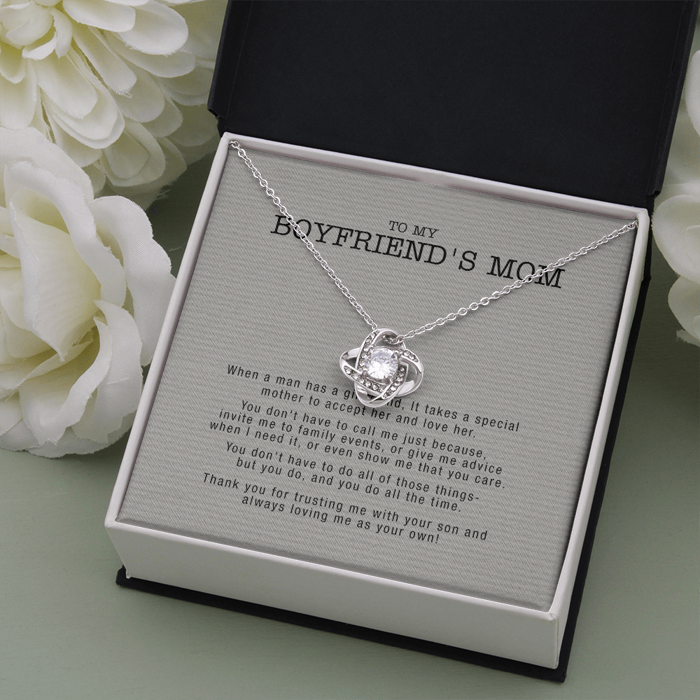 Meaningful Quote Boyfriend's Mom Gift To Boyfriends Mom Necklace Mother in Law