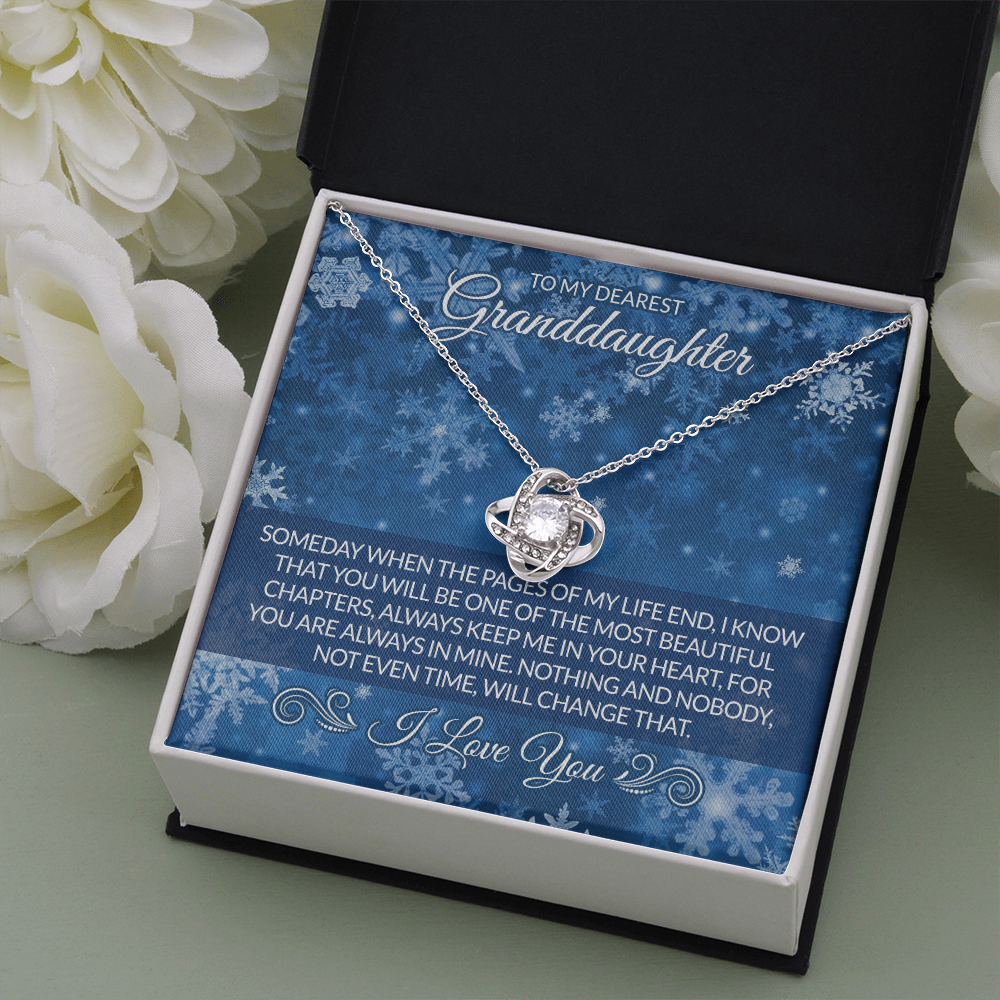 Gift From Grandfather Gifts Christmas Necklace For Granddaughter With Message