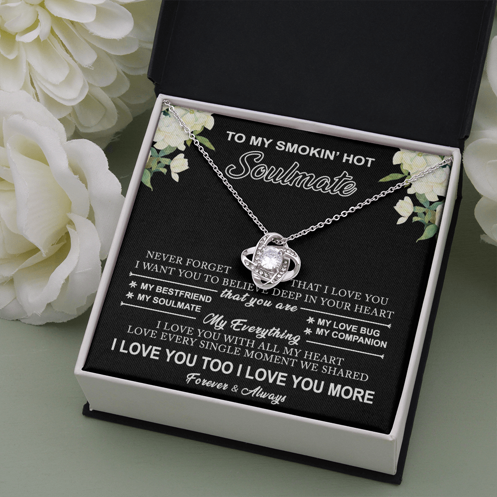 To My Soulmate Gift Necklace Love Knot Necklace Gift for Girlfriend, Soulmate 175117706783