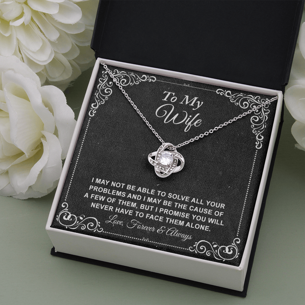 To My Wife Necklace, Gift For Wife From Husband, Anniversary Gift, Valentine's