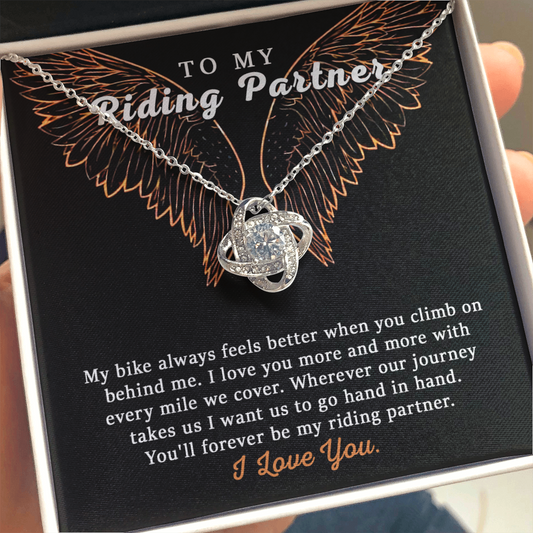 To My Riding Partner Harley Davidson Lovers Cubic Zirconia Necklace Gift, Bikers 175044134915