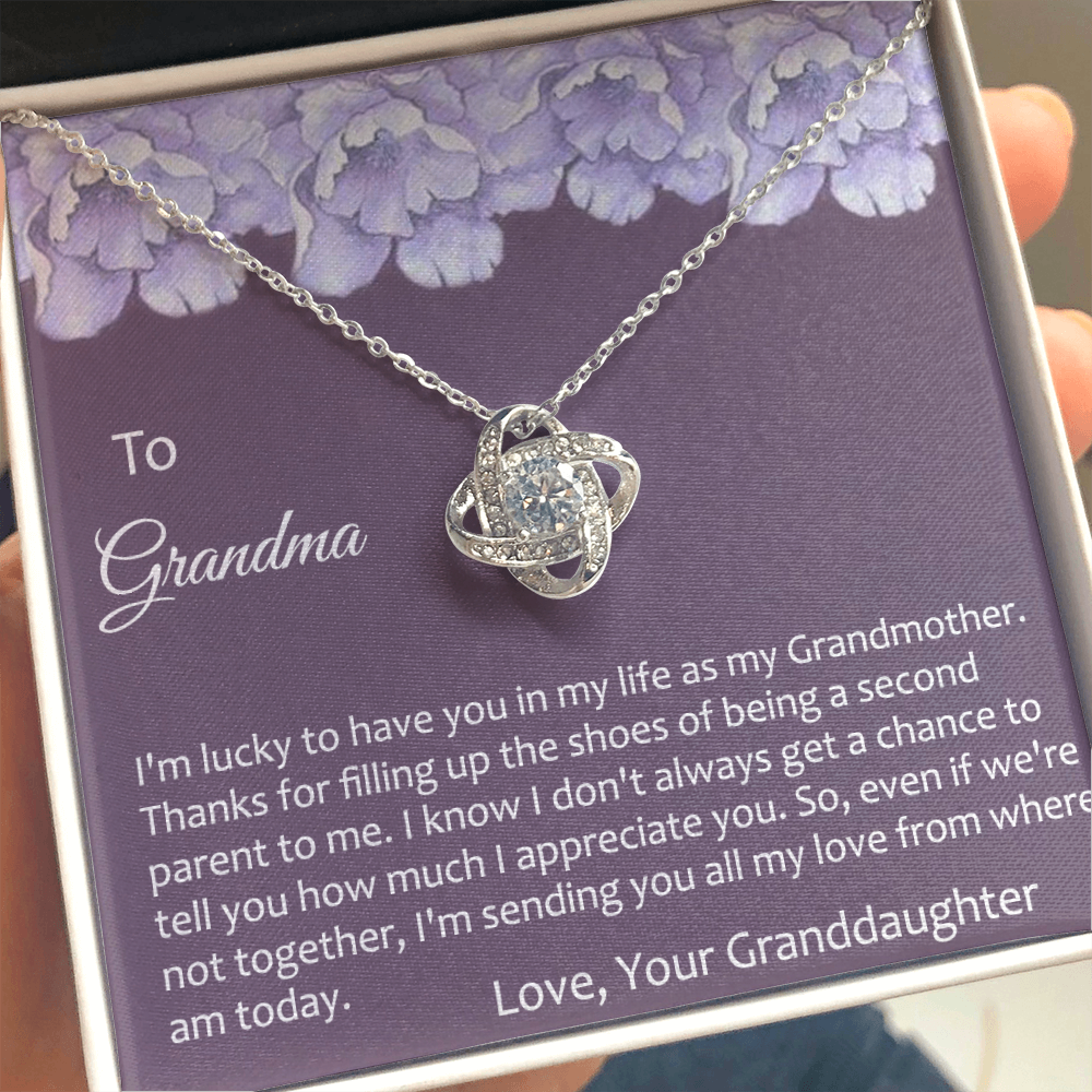 To Grandma Necklace From Granddaughter Gift For Grandmother Birthday Xmas Giftd