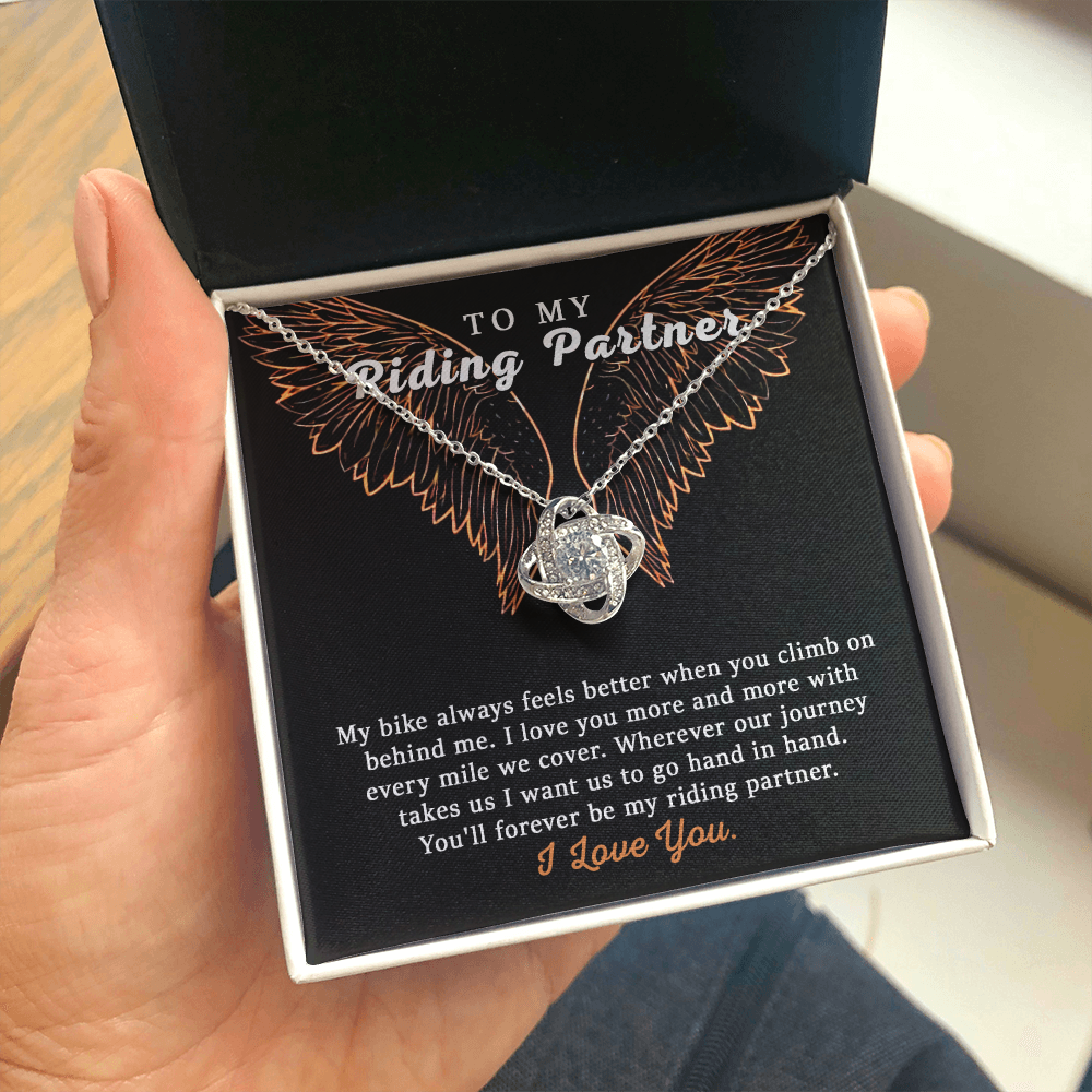 To My Riding Partner Harley Davidson Lovers Cubic Zirconia Necklace Gift, Bikers 175044134915