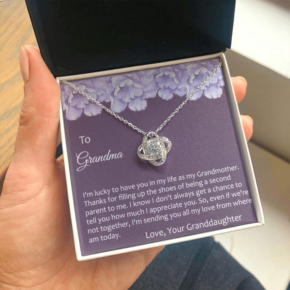 To Grandma Necklace From Granddaughter Gift For Grandmother Birthday Xmas Giftd