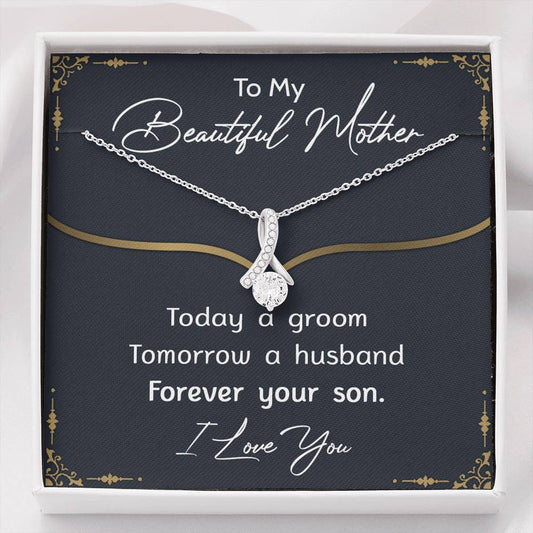 To My Beautiful Mother Necklace, Alluring Beauty Necklace, Mother's Day Gifts