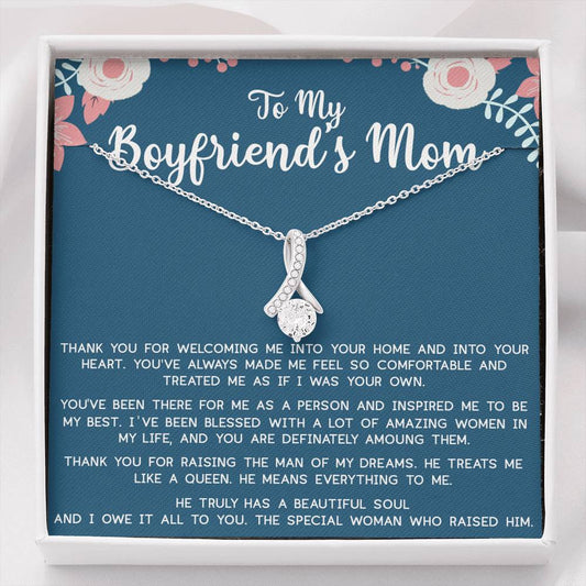 To My Boyfriend's Mom Gift, Mother's Day Necklace, Jewelry For Boyfriend's Mom