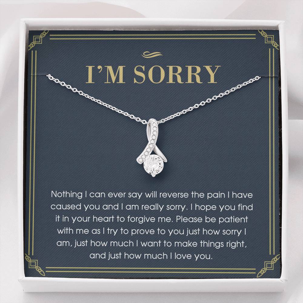 I'm Sorry Gift For Her, Apology Gift, Please Forgive Me Gift, I'm Sorry Necklace