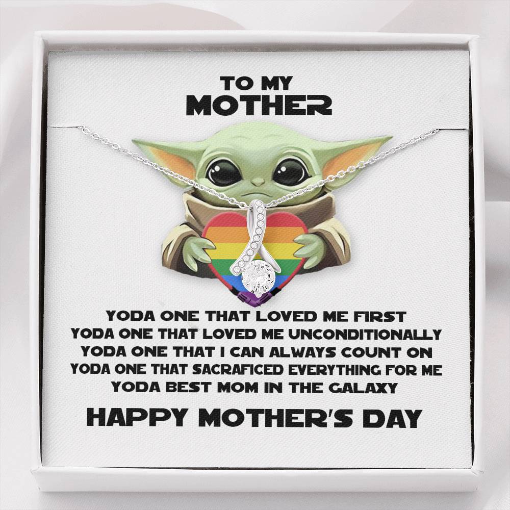 To My Mother Necklace Yoda Best Mom Alluring Beauty Pendant Mothers Day Gift