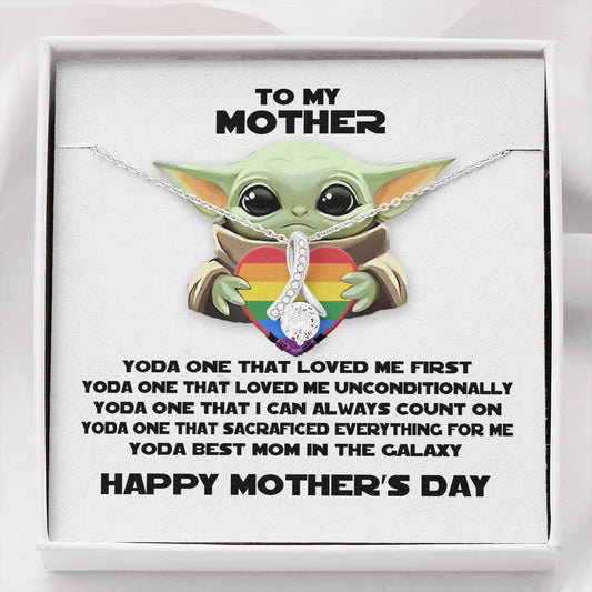 To My Mother Necklace Yoda Best Mom Alluring Beauty Pendant Mothers Day Gift