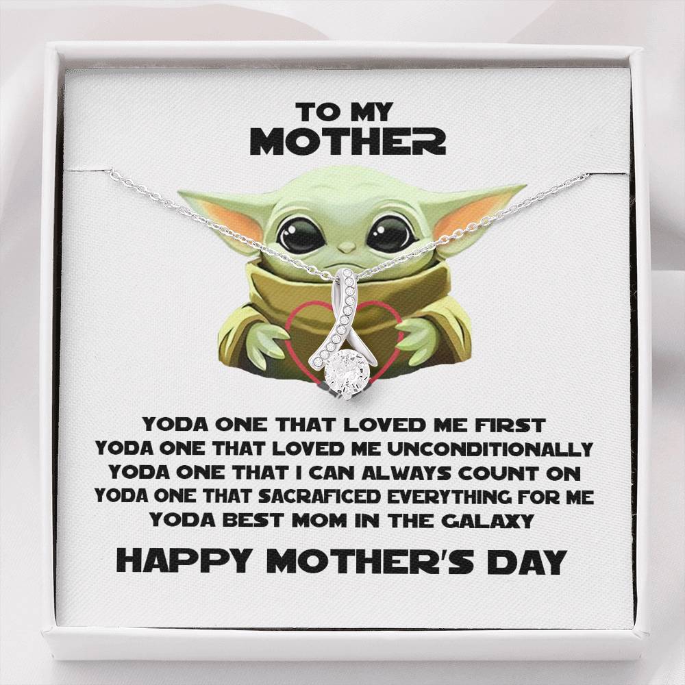 To My Mother Yoda Best Mom Alluring Beauty Pendant Mother's Day Gift Jewelry