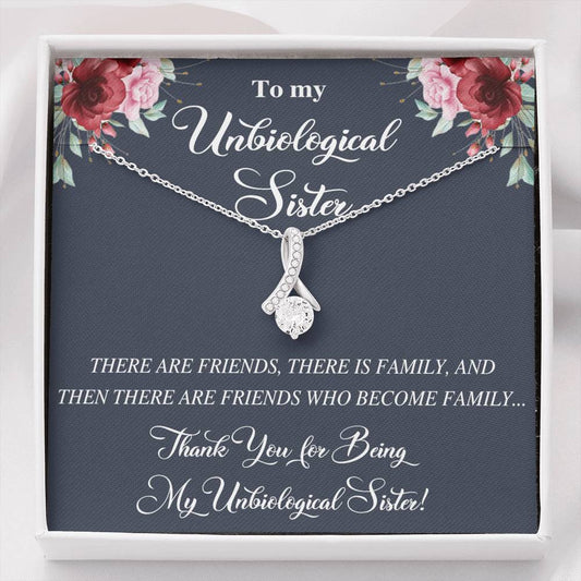 Unbiological Sister Alluring Beautiful Necklace, Best Friend Necklace, Soul Gift