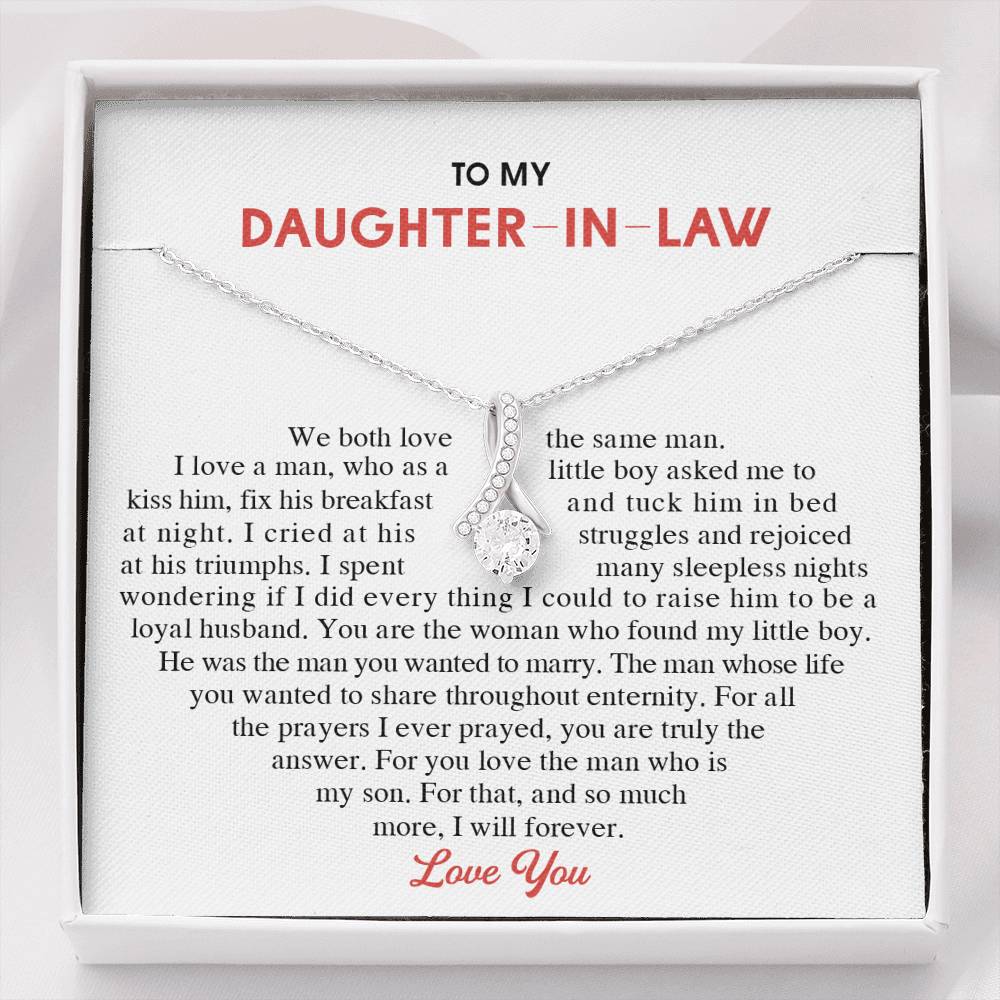 To My Daughter-in-Law Alluring Beauty Necklace Birthday Graduation Gift For Her