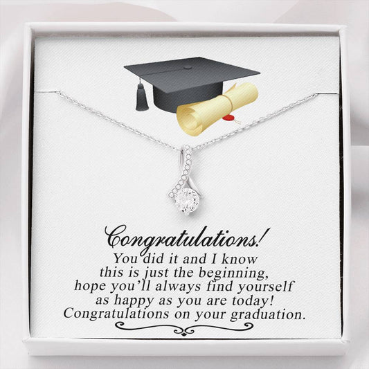 Grad Gift Necklace, College Graduation Gift for Her, Alluring Beauty Necklace