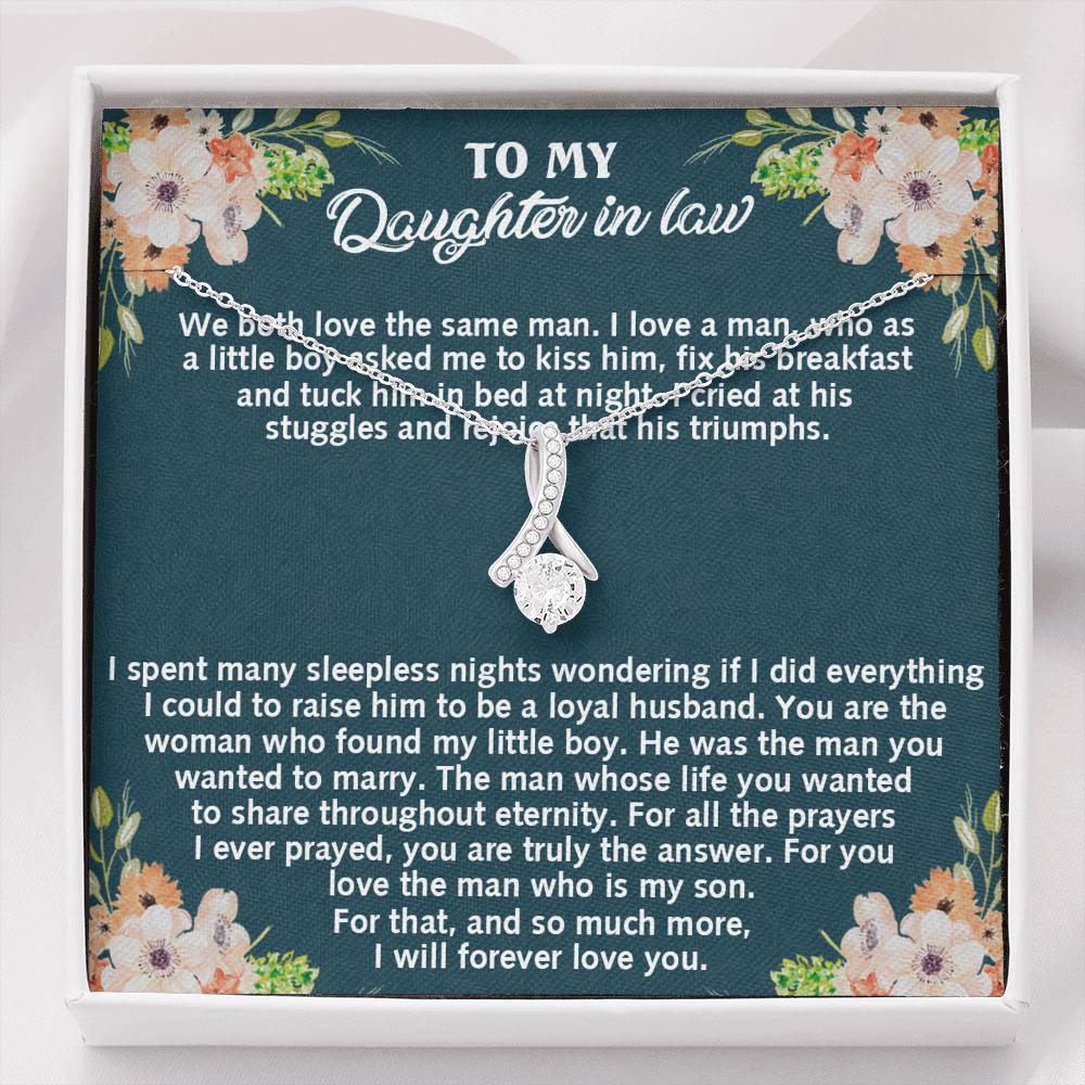 To My Daughter-in-law Unique Gift Alluring Beauty Necklace For Daughter In Law