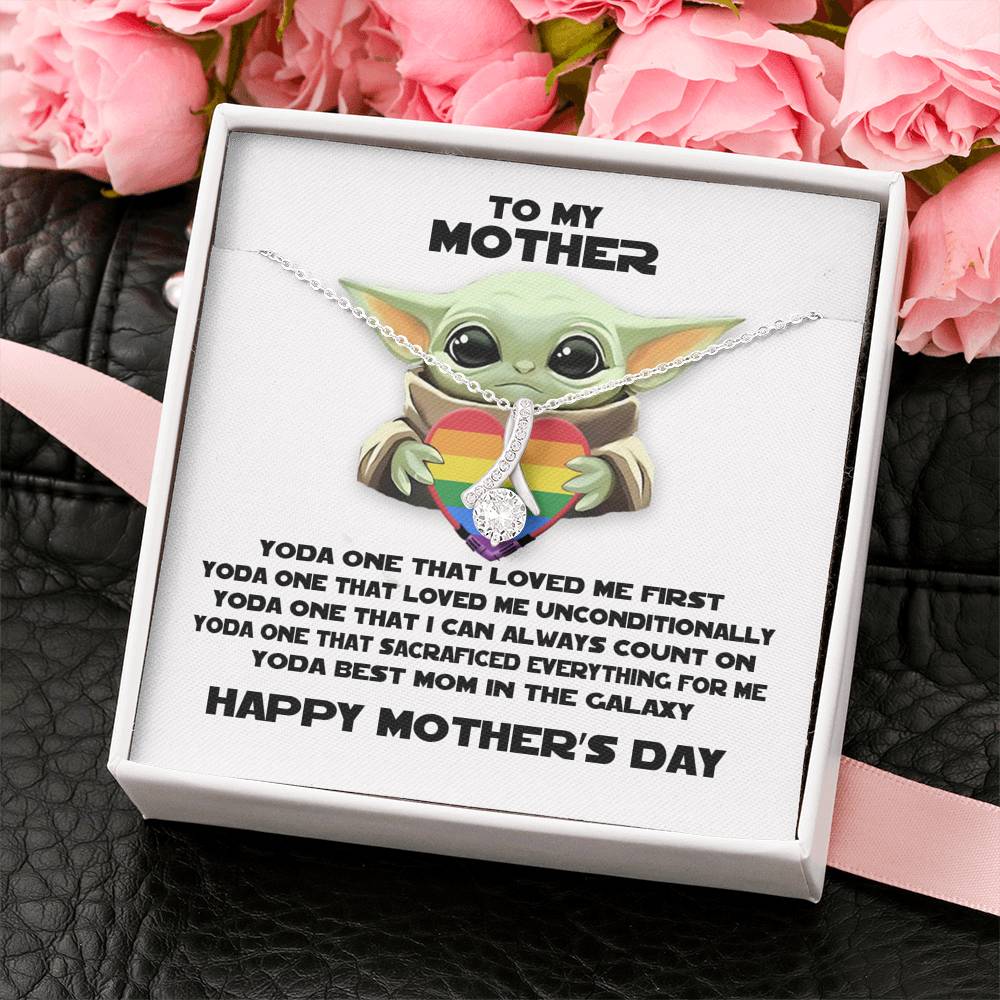 To My Mother Necklace Yoda Best Mom Alluring Beauty Pendant Mothers Day Gift