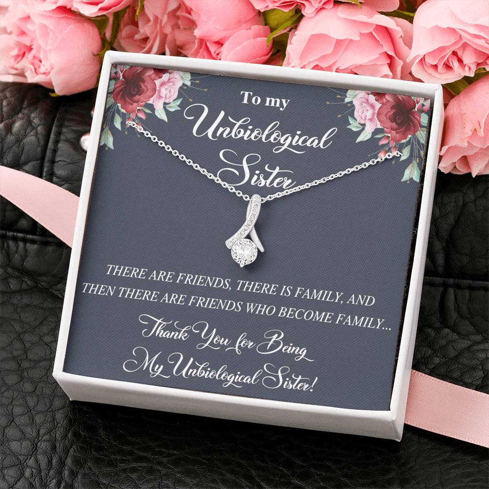Unbiological Sister Alluring Beautiful Necklace, Best Friend Necklace, Soul Gift